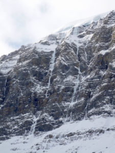 The Undertow Ice Climb on Tangle Ridge