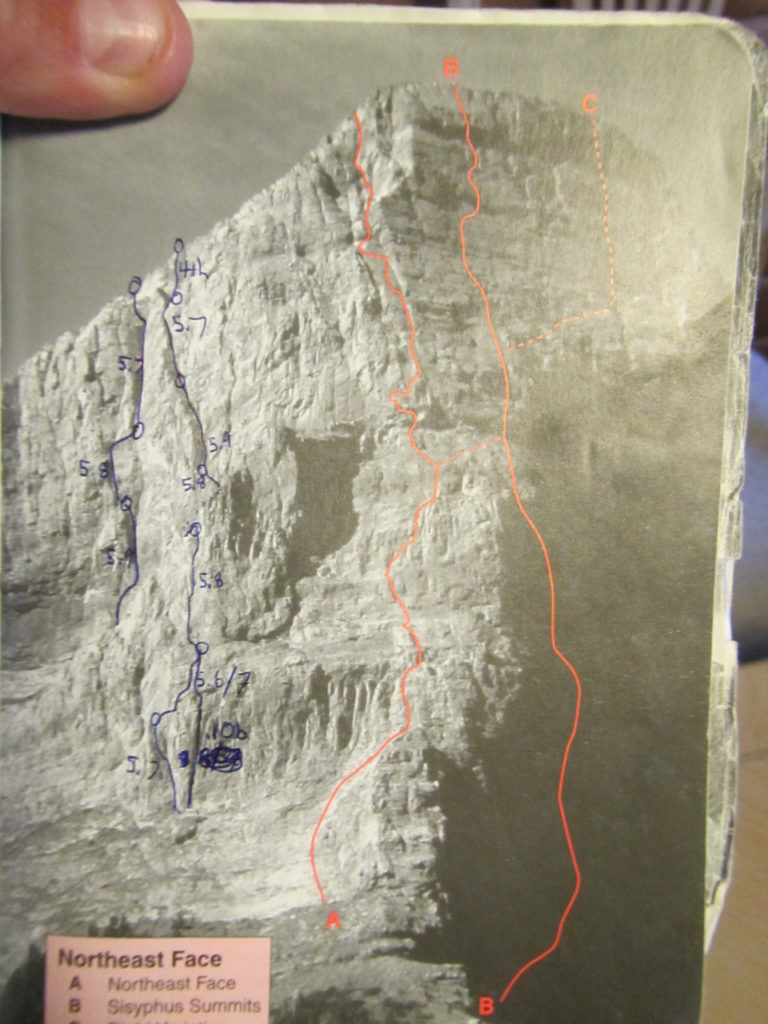 Bow Valley Rock guidebook with new routes showing