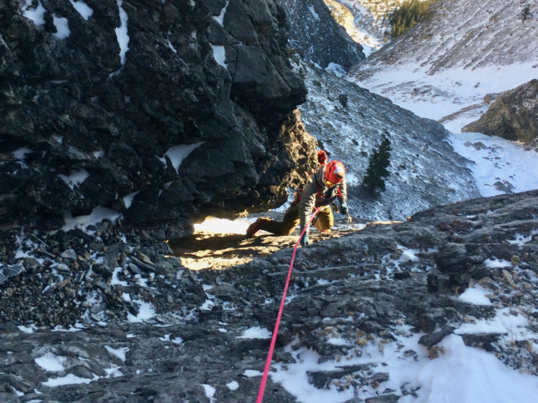 Guided mixed climbing class