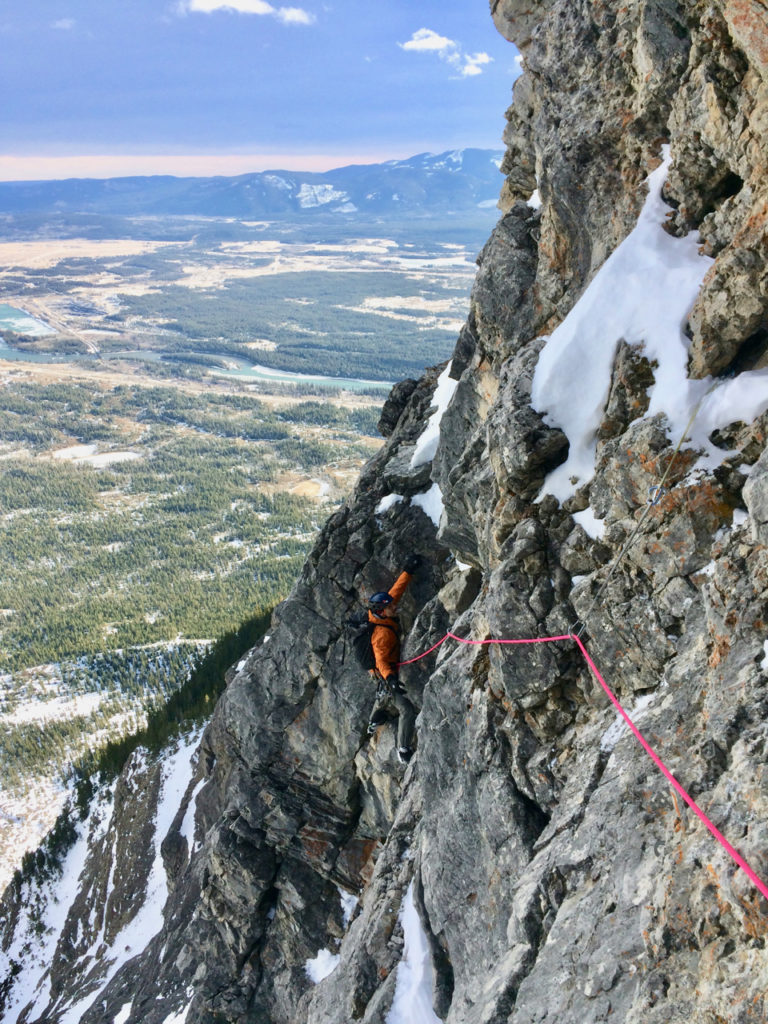 Climbing Doors of Perception on the Coire Dubh Wall