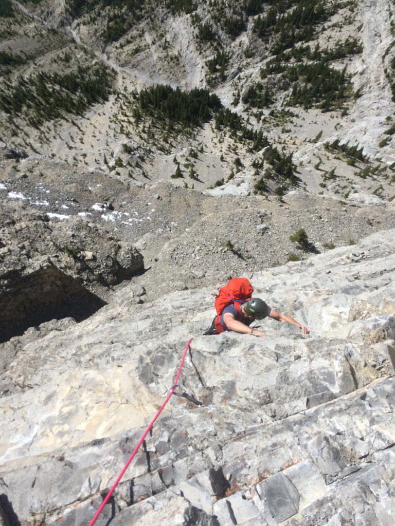 Grotto Mountain's SE Buttress rock climb
