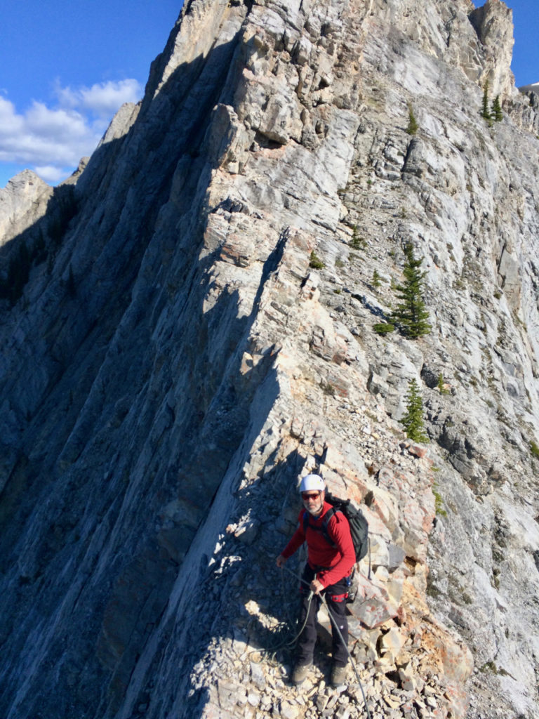 South ridge of Mount Lorette climb