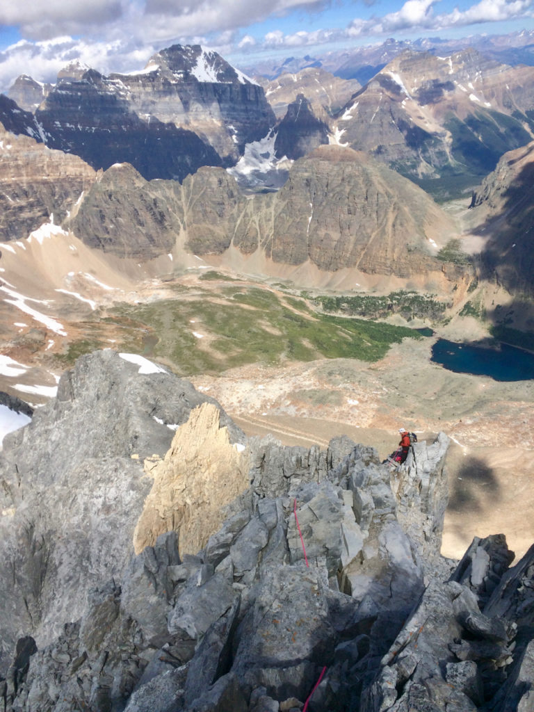 Alpine rock ridge on Mount Deltaform